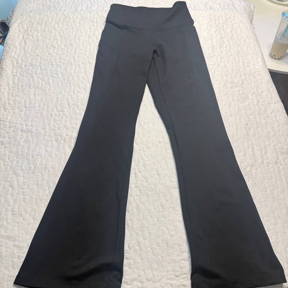 Jockey Women S Pants Black Flare leg Activewear YOGA GYM WORKOUT ACTIVE SPORTY